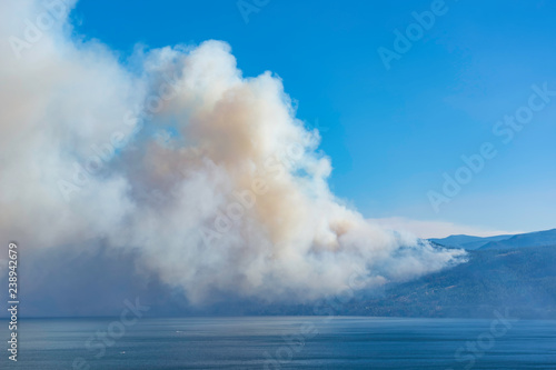 Smoke from a forest fire near Pearchland British Columbia Canada © Stan Jones