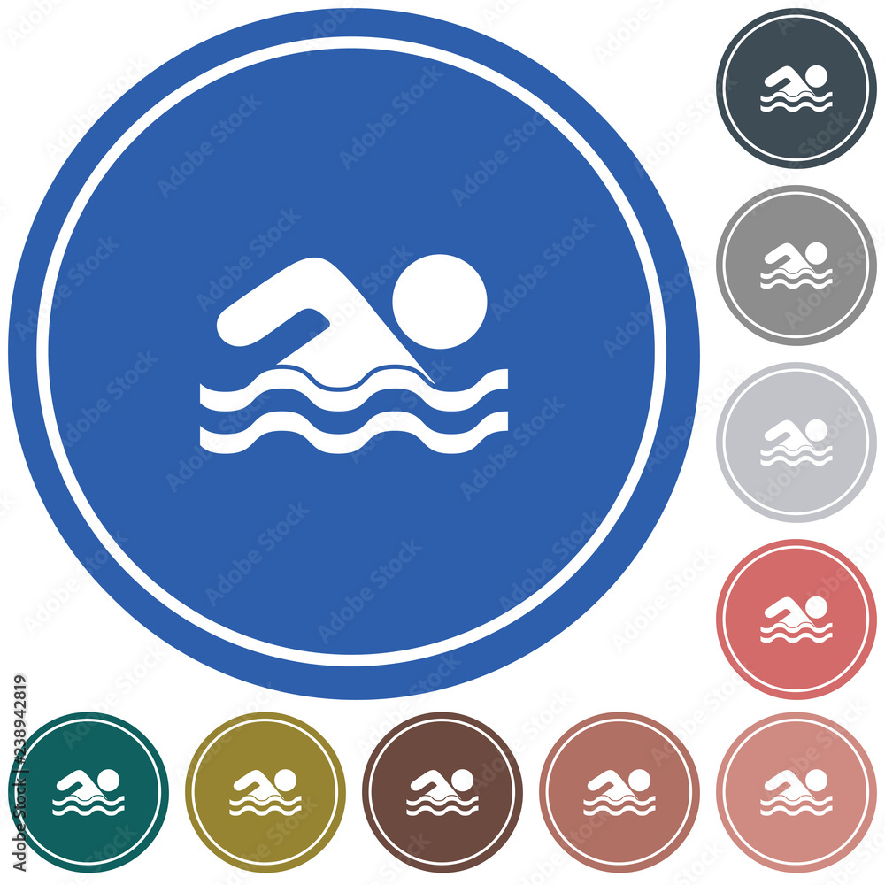 Swimming water sport icon Swimming water sport icon