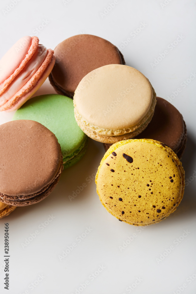 Macarons in pyramid stack