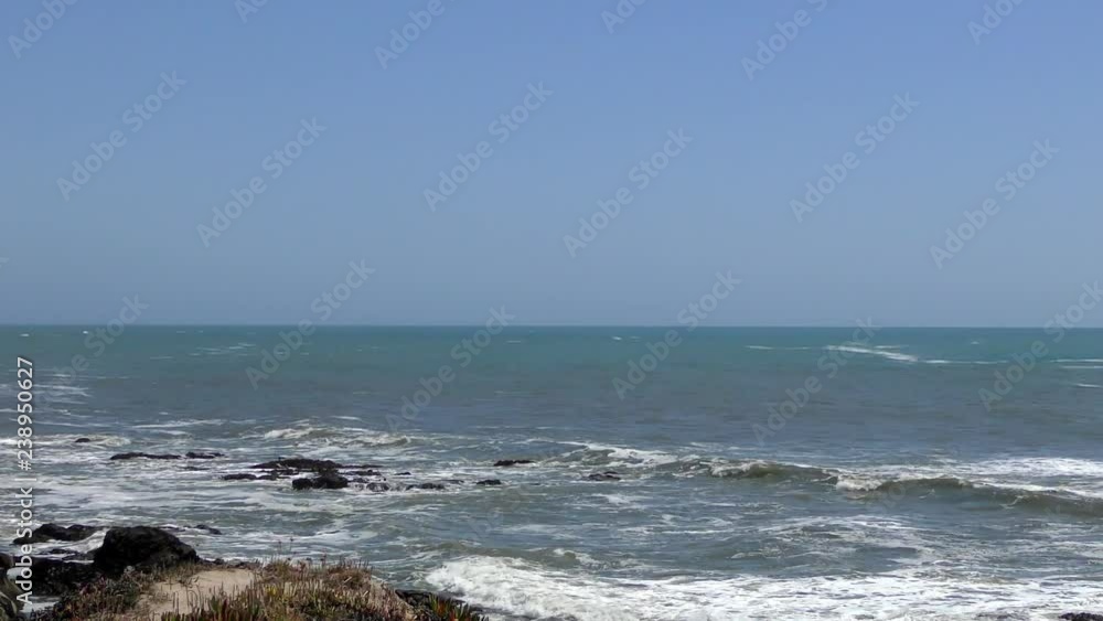 The Pacific Ocean at Bean Hollow State Beach, Santa Cruz County, California, USA, 2018 The Pacific Ocean at Bean Hollow State Beach, Santa Cruz County, California, USA, 2018