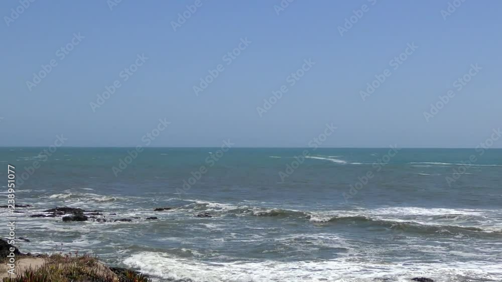 The Pacific Ocean at Bean Hollow State Beach, Santa Cruz County, California, USA, 2018 The Pacific Ocean at Bean Hollow State Beach, Santa Cruz County, California, USA, 2018