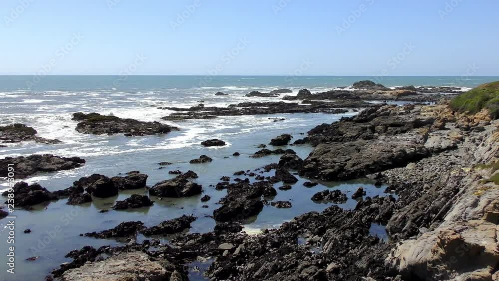The Pacific Ocean at Bean Hollow State Beach, Santa Cruz County, California, USA, 2018 The Pacific Ocean at Bean Hollow State Beach, Santa Cruz County, California, USA, 2018