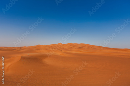 desert sand and dunes with clear blue sky. Asia © Ioan Panaite