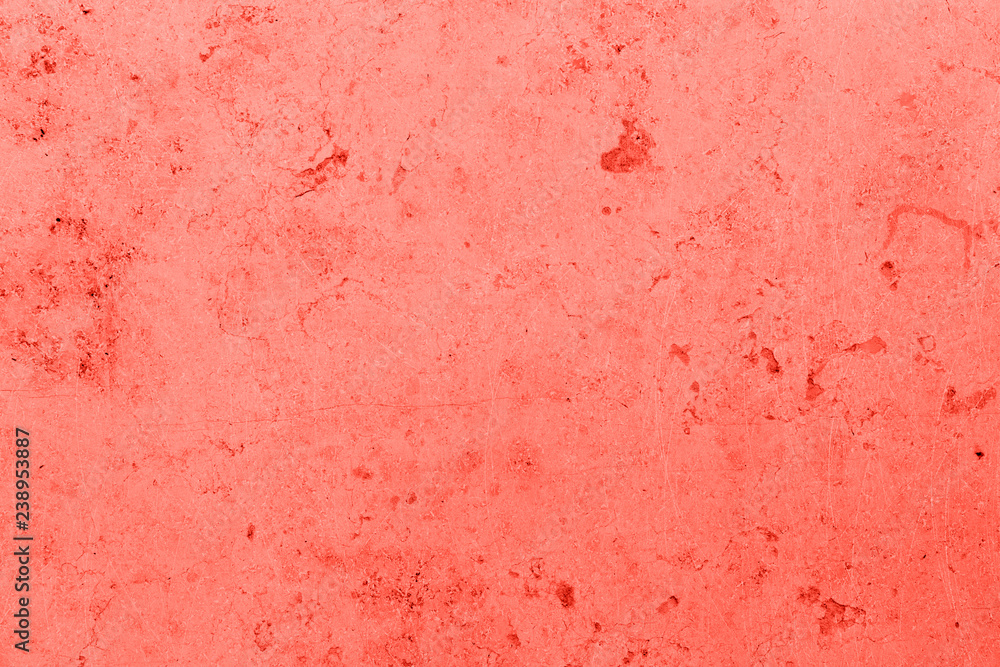 Fototapeta premium living coral brightness variations on concrete wall