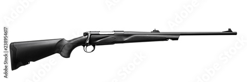 Gun rifle isolated on white