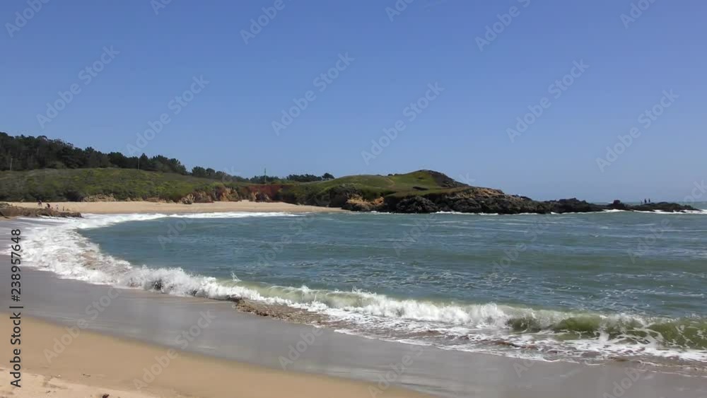 The Pacific Ocean at Half Moon Bay State Beach, Santa Cruz County, California, USA, 2018 The Pacific Ocean at Half Moon Bay State Beach, Santa Cruz County, California, USA, 2018