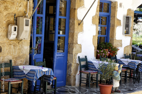 Typical Greek island taverna  Crete