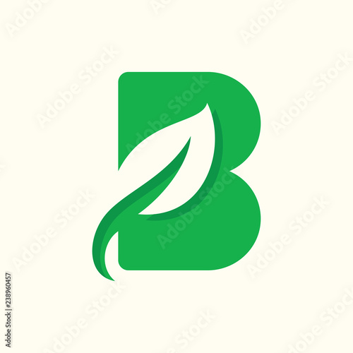 Letter B Eco set logo