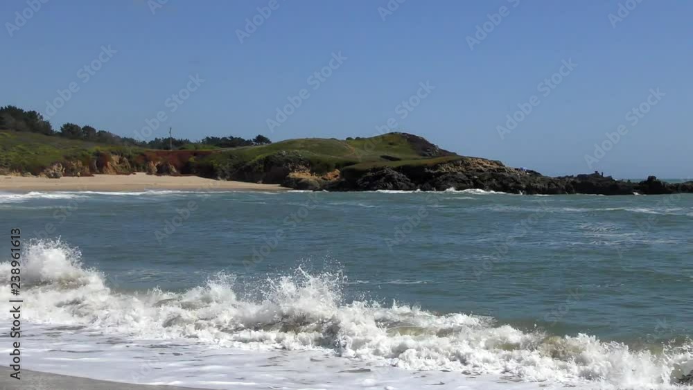 The Pacific Ocean at Half Moon Bay State Beach, Santa Cruz County, California, USA, 2018 The Pacific Ocean at Half Moon Bay State Beach, Santa Cruz County, California, USA, 2018