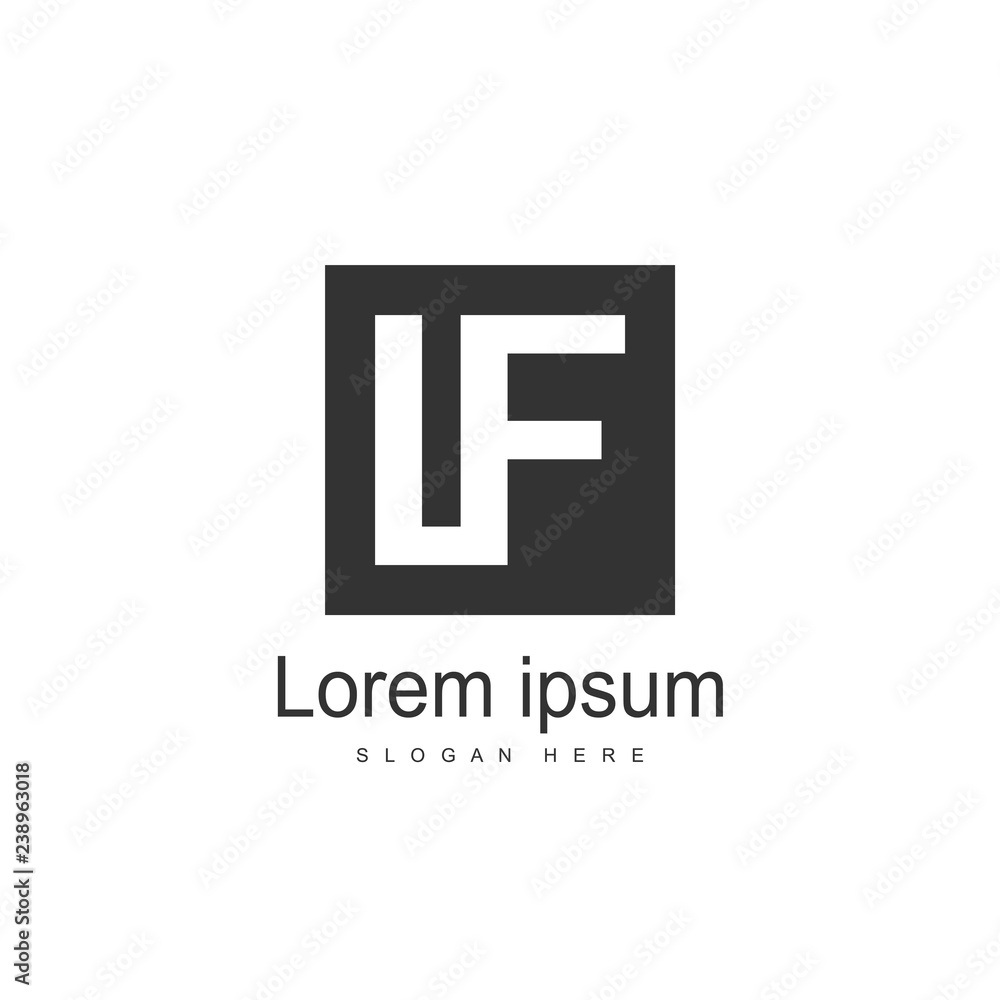 Initial Letter IF Logo Template Design. Minimalist letter logo design Initial Letter IF Logo Template Design. Minimalist letter logo design
