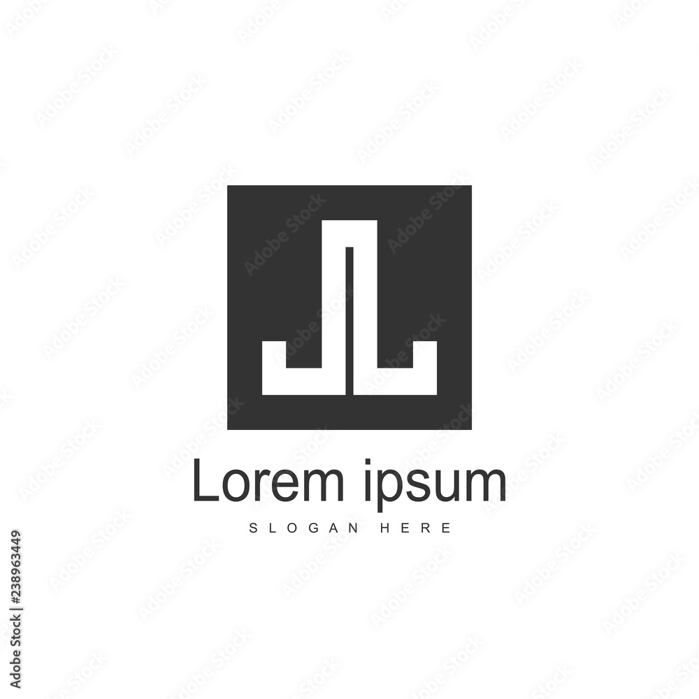 Initial Letter JJ Logo template design. Minimalist letter logo Initial Letter JJ Logo template design. Minimalist letter logo