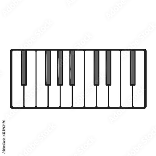 Musical instrument keys.