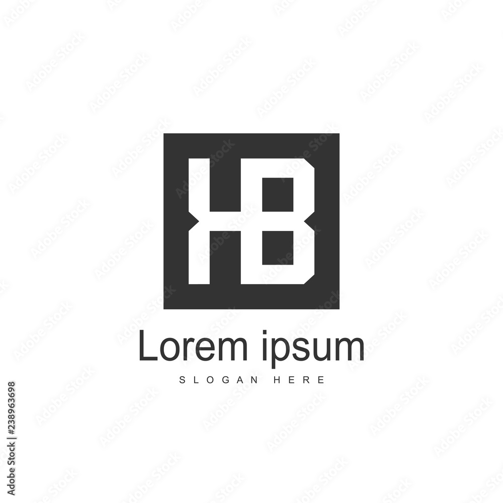 Initial Letter KB Logo template design. Minimalist letter logo Initial Letter KB Logo template design. Minimalist letter logo
