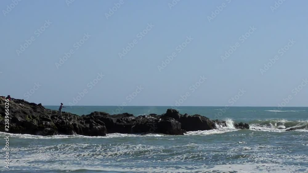 The Pacific Ocean at Half Moon Bay State Beach, Santa Cruz County, California, USA, 2018 The Pacific Ocean at Half Moon Bay State Beach, Santa Cruz County, California, USA, 2018