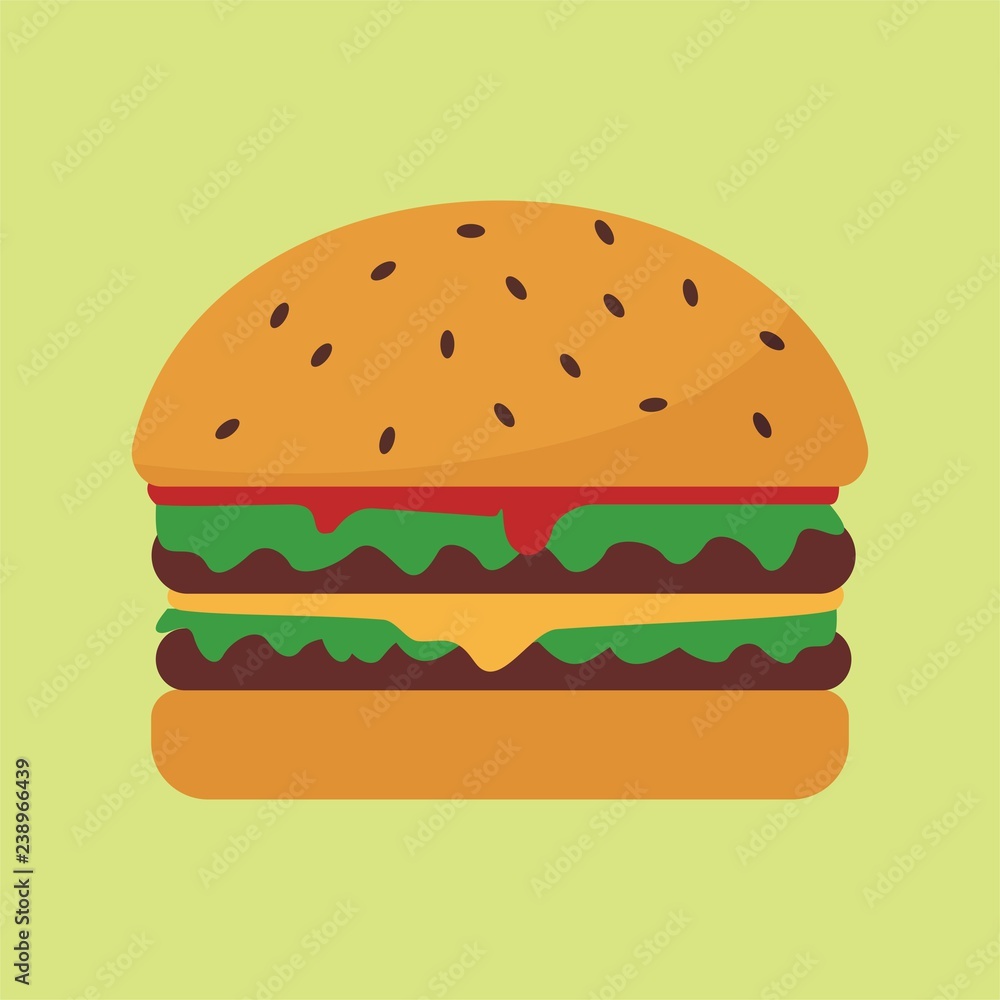 hamburger isolated on white background hamburger isolated on white background