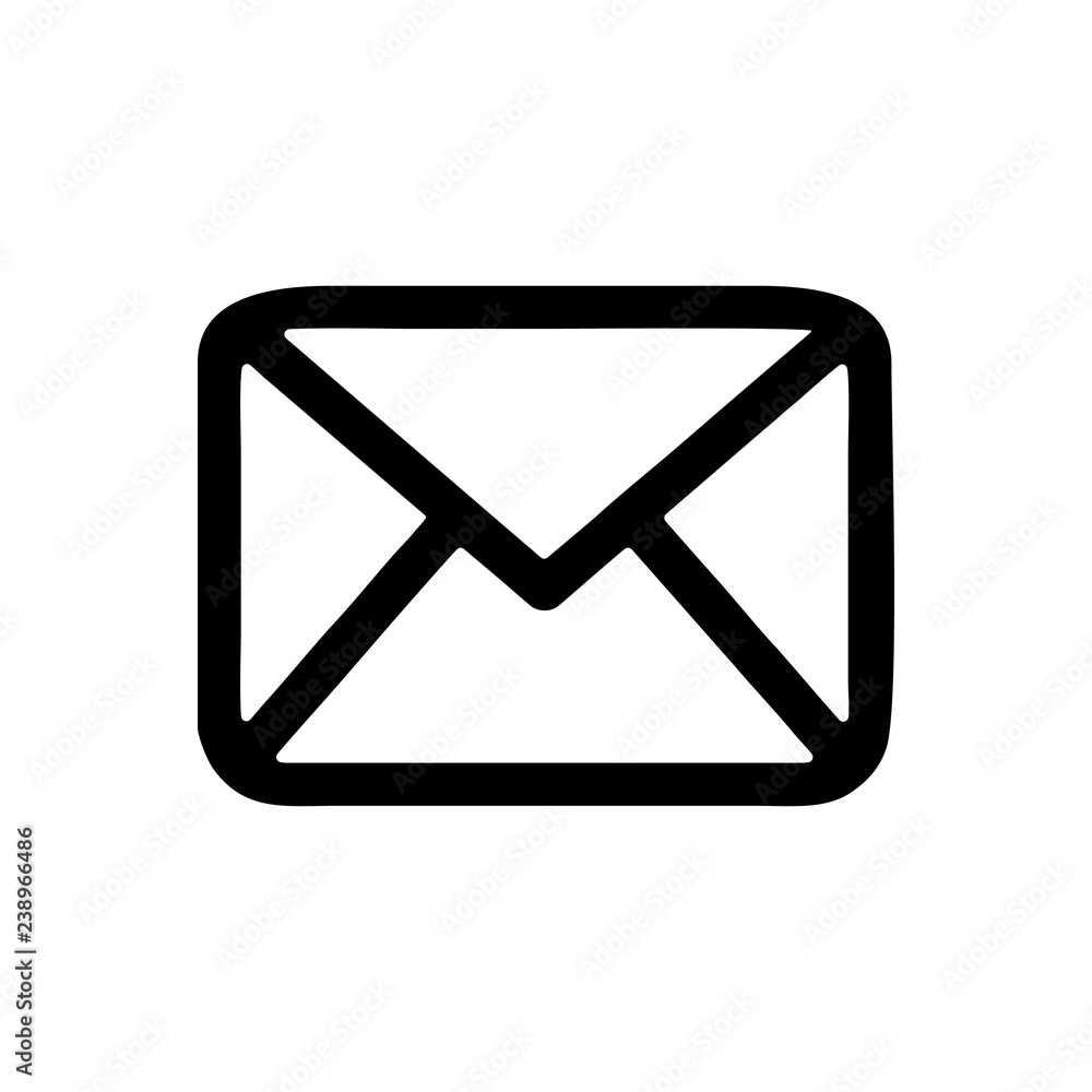 Email envelope outline - obrazy, fototapety, plakaty 
