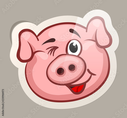 Ha pig sticker