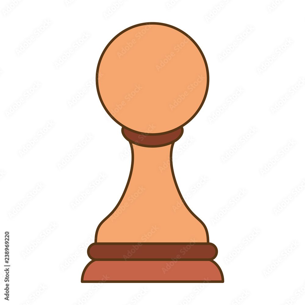 chess pawn isolated icon chess pawn isolated icon