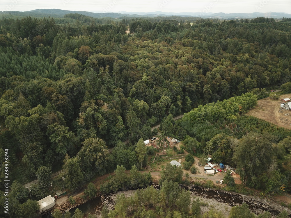 Drone Rural Landscape (Raw)