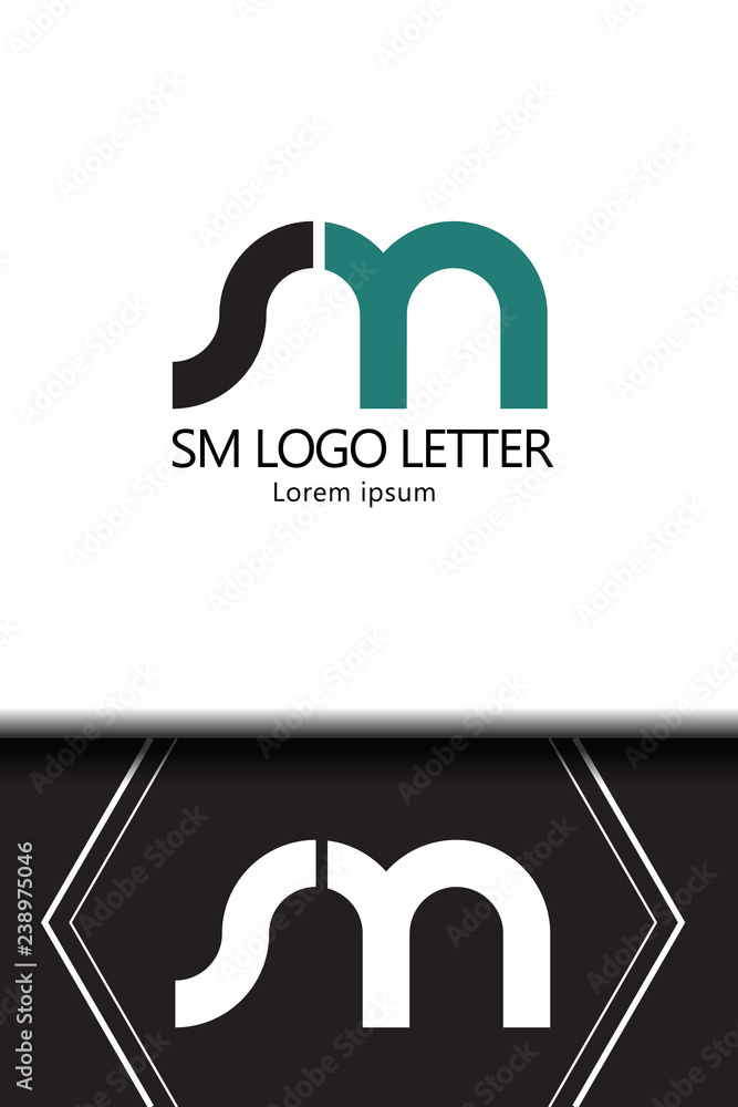alphabet logo letter SM with combination, lowercase for business - vector alphabet logo letter SM with combination, lowercase for business - vector