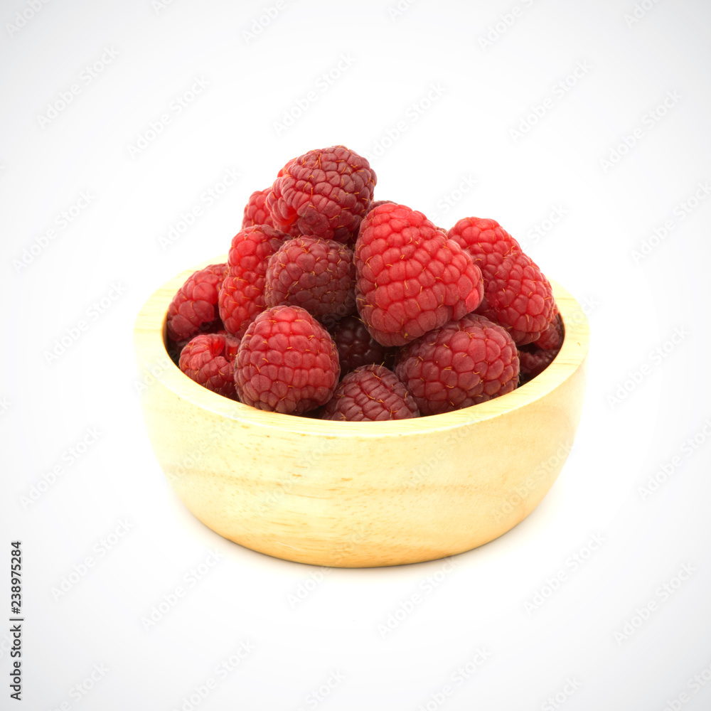 Ripe raspberry isolated on a white background. Ripe raspberry isolated on a white background.