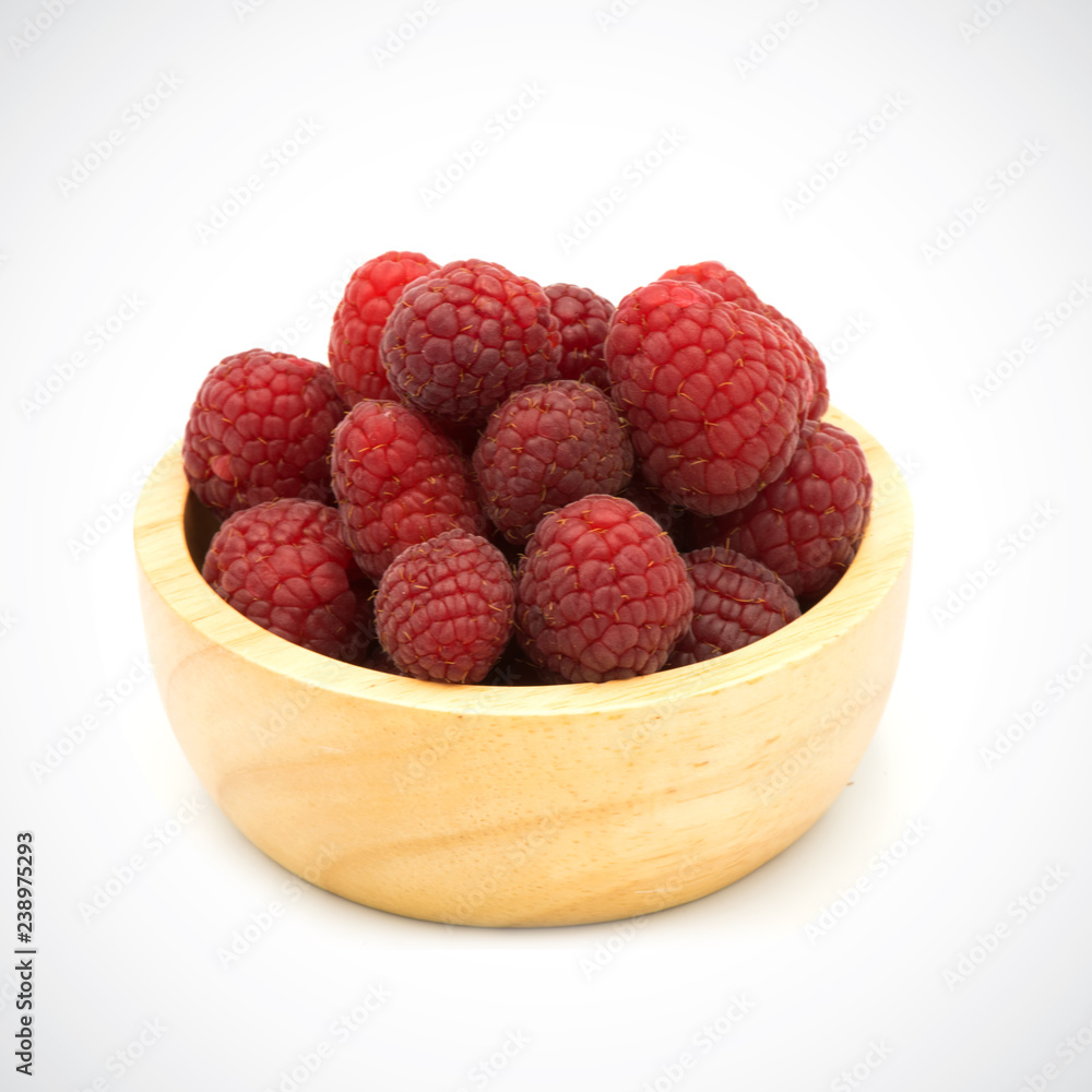 Ripe raspberry isolated on a white background. Ripe raspberry isolated on a white background.