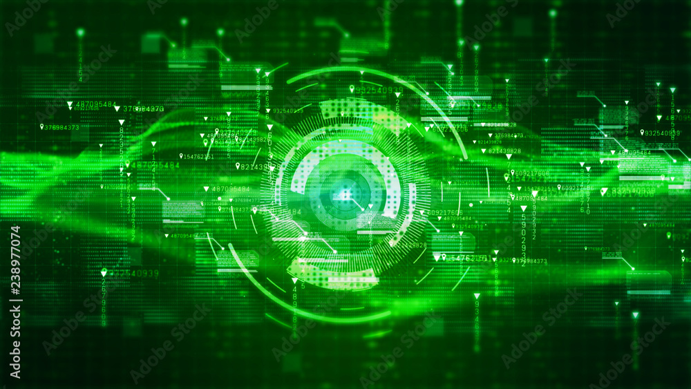 Hi-Tech HUD digital display holographic background. Motion graphics technology concept Hi-Tech HUD digital display holographic background. Motion graphics technology concept