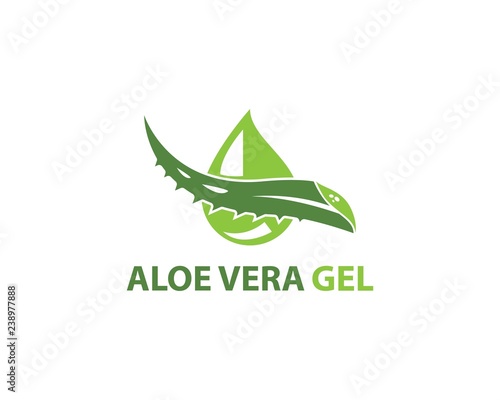 Aloe vera logo vector