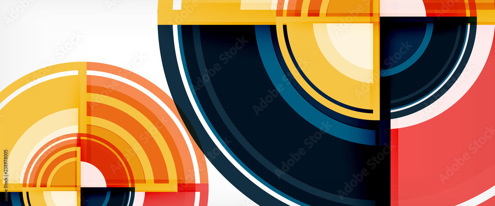 Multicolored round shapes abstract background Multicolored round shapes abstract background