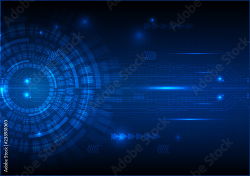 Digital technology circuit abstract background. Vector illustration