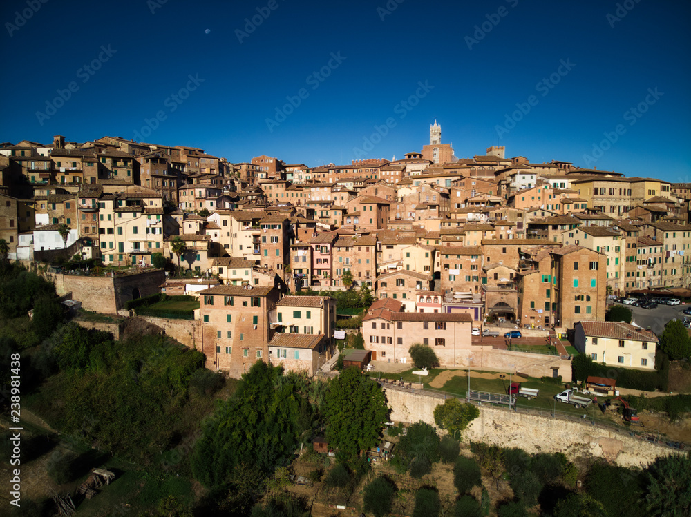the city of Siena in Tuscany