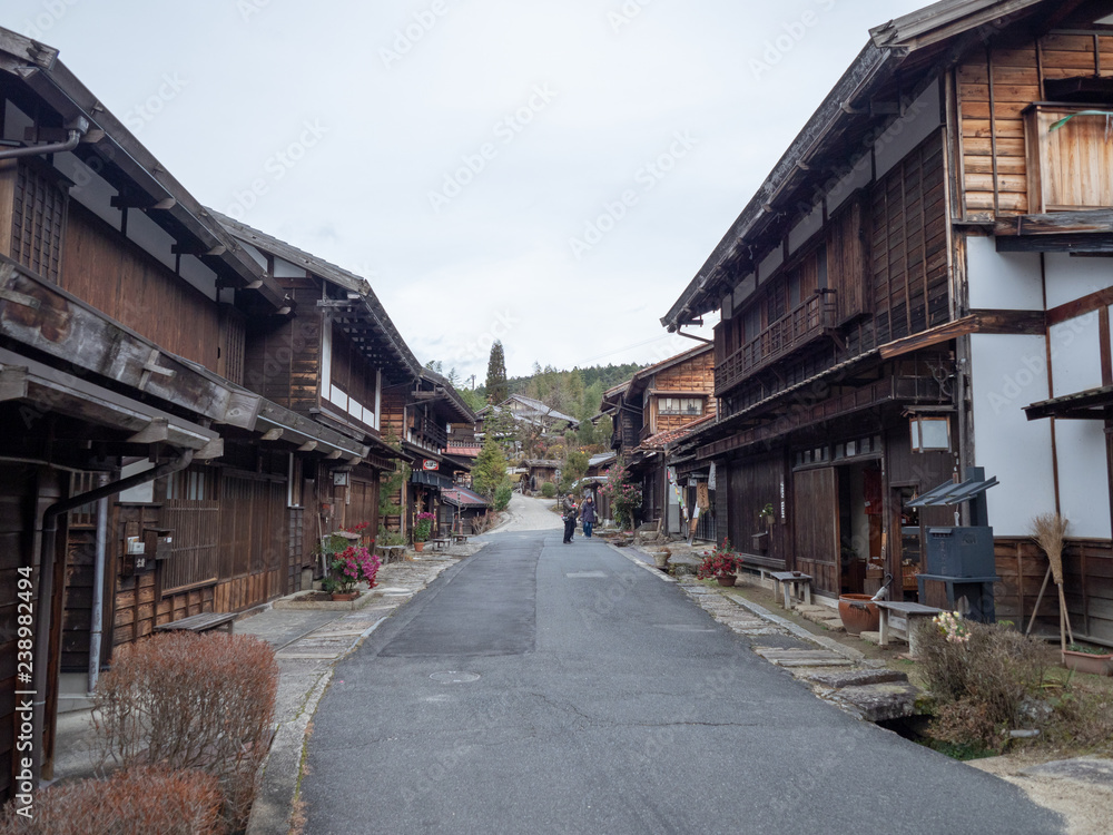 宿場町にて