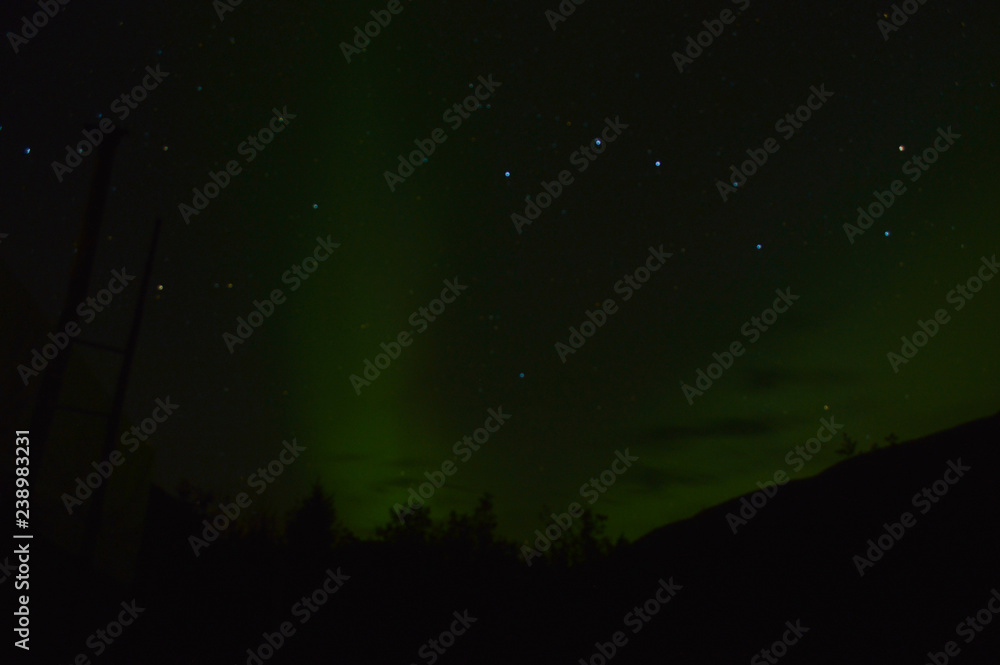 Big Dipper with Northern Lights