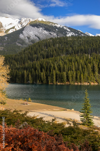 Two Jack Lake at Banff National Park in Alberta, Canada