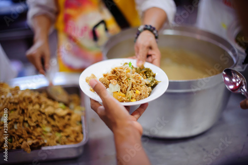 Photography Charity food shared to everyone in society and the poor need this charity food