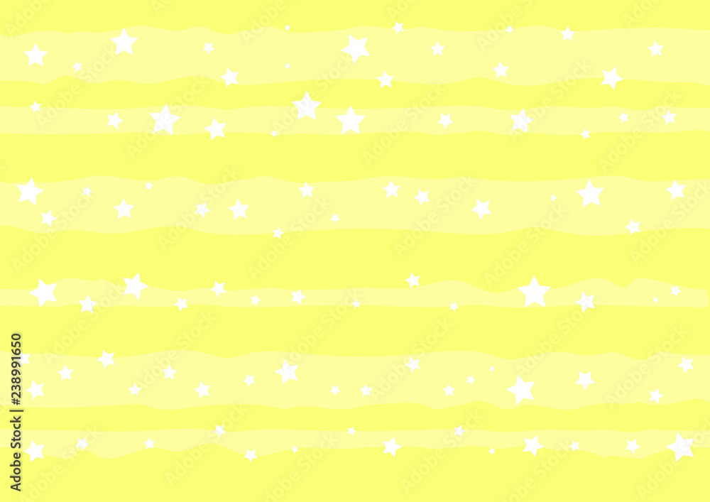 Decorative yellow background with white stripes and stars for decoration, poster, banner, greeting card, postcard, advertising, packaging, cover Decorative yellow background with white stripes and stars for decoration, poster, banner, greeting card, postcard, advertising, packaging, cover