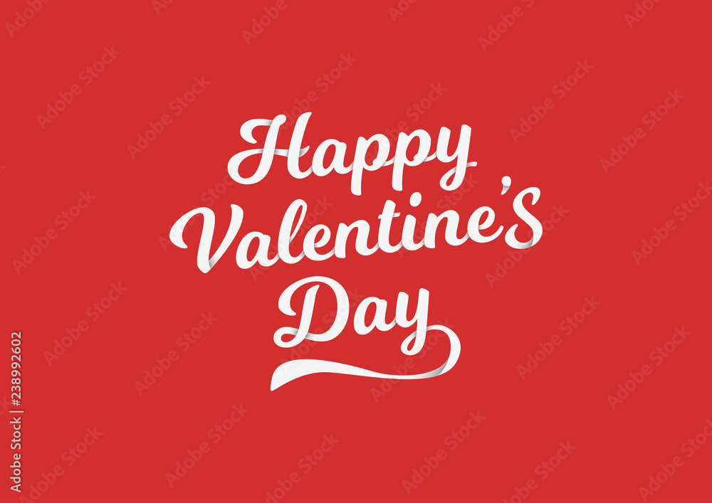 Happy Valentine's Day displayed. Vector illustration. Wallpaper, flyers, invitation, posters, brochure, banners, paper.
