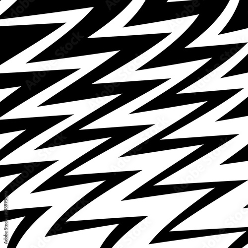 Geometric Simple Zigzag Print, Wave Pattern