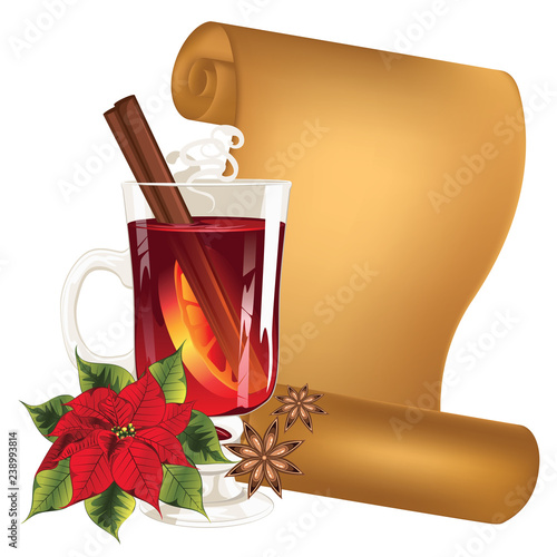 Glass of mulled wine