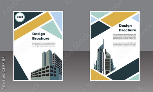 geometric book cover business template
