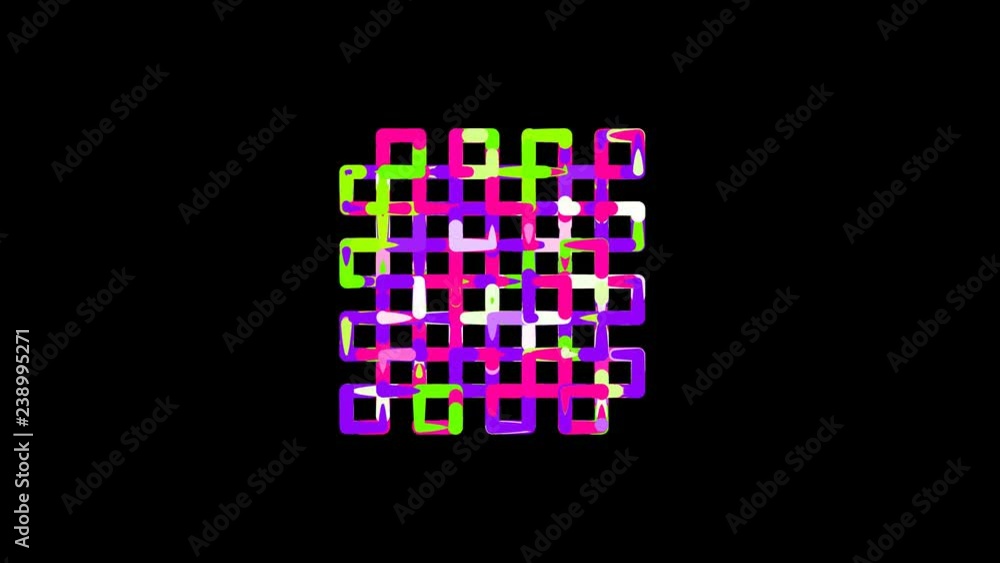 Circles gather in symbol chess board. After it crumbles in a line and moves to the camera. Alpha channel black Circles gather in symbol chess board. After it crumbles in a line and moves to the camera. Alpha channel black