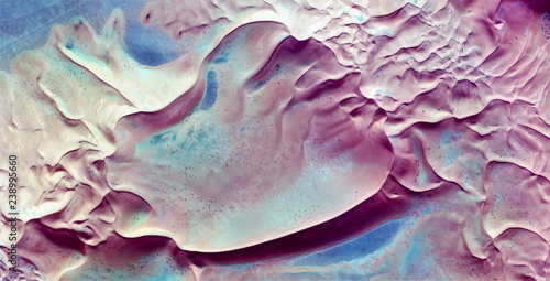 Foto the wind and dune,  abstract photography of the deserts of Africa from the air