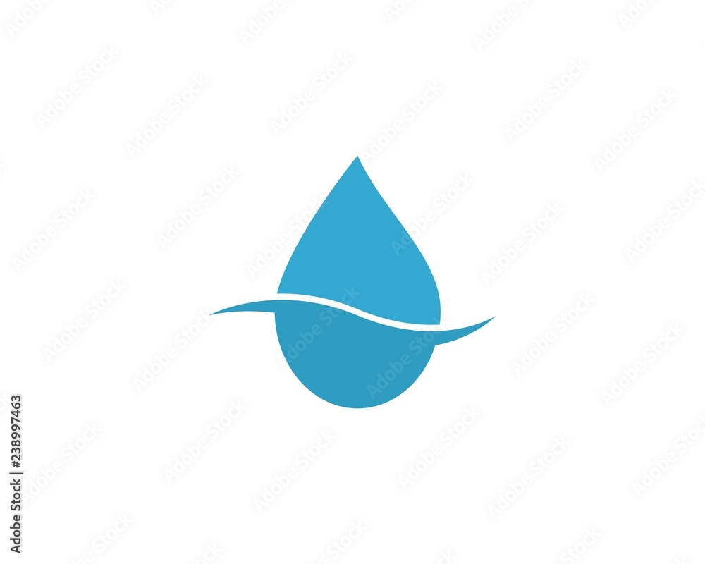 Fototapeta premium water drop Logo Template vector illustration design