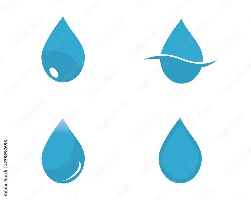 water drop Logo Template vector illustration design water drop Logo Template vector illustration design