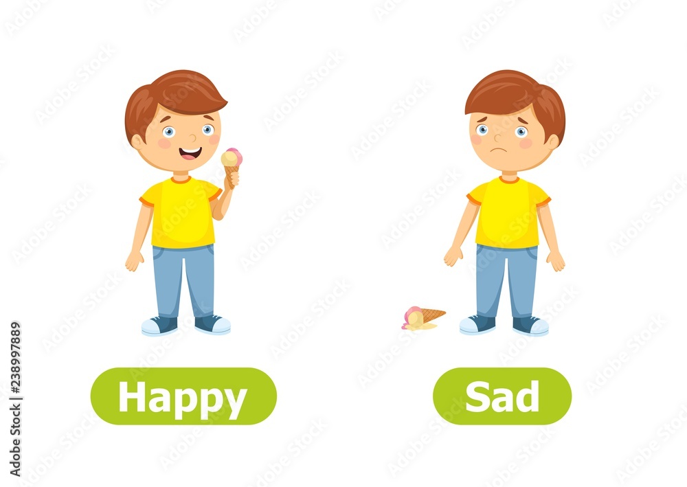 Sad And Happy Clipart