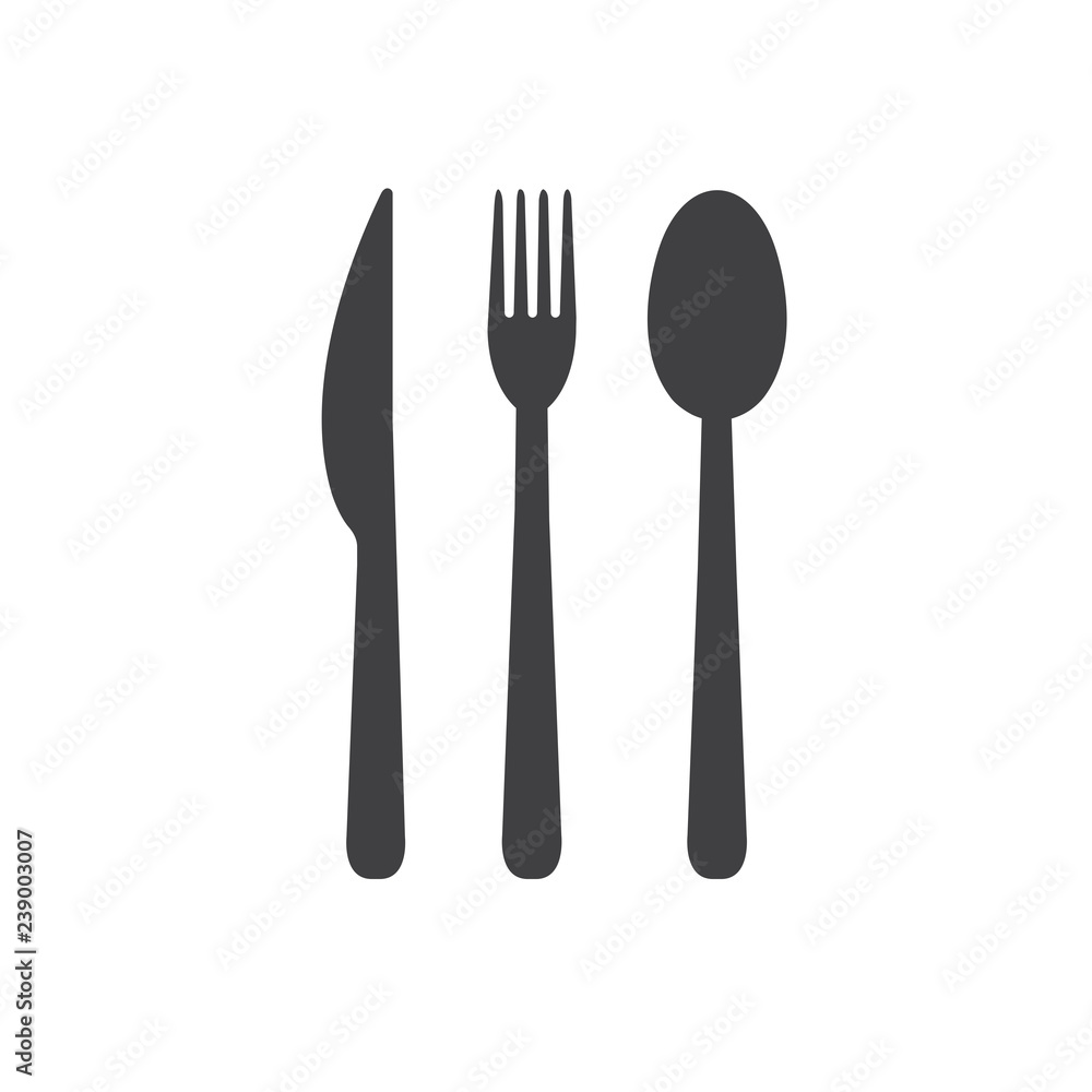 Vector cutlery icon Vector cutlery icon