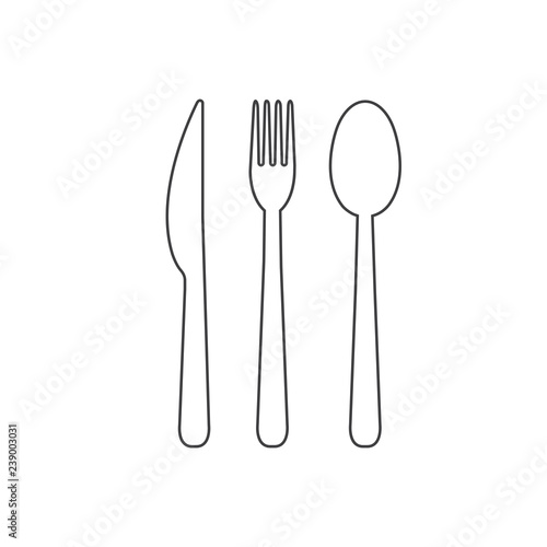 Vector cutlery icon