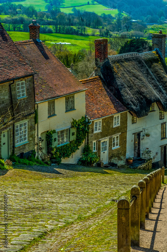 Gold Hill, Shaftsbury, Dorset, England, UK. photo