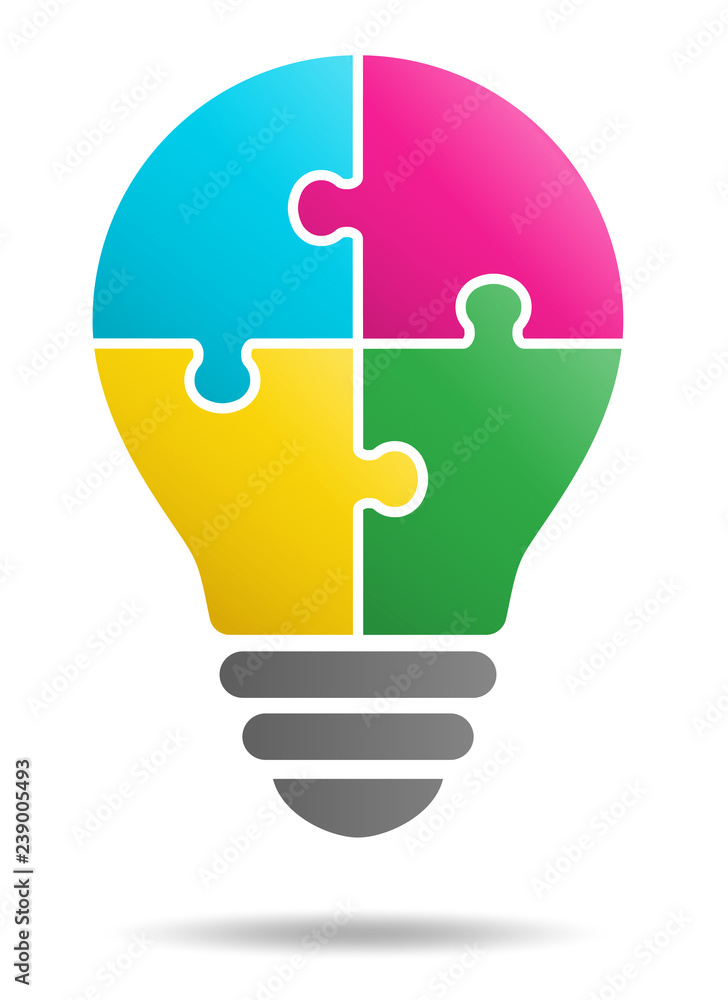 Puzzle light bulb Puzzle light bulb