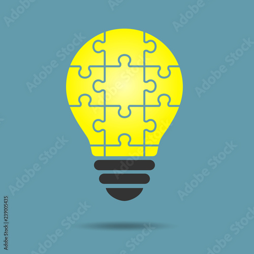 Puzzle light bulb